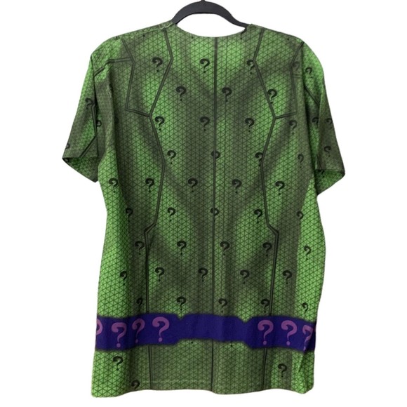 T-shirt Men's Size Large All-Over Print The Riddler DC Comics Supervillain - Picture 2 of 8